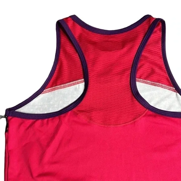 LIJA cami tank top activewear, racer back.Sleeveless , colorful ,sheer shoulder - Picture 5 of 15
